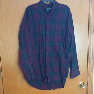 Mens' Ralph Lauren Red and Blue Casual Button Down Shirt